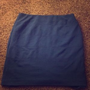 Blue Pencil Skirt